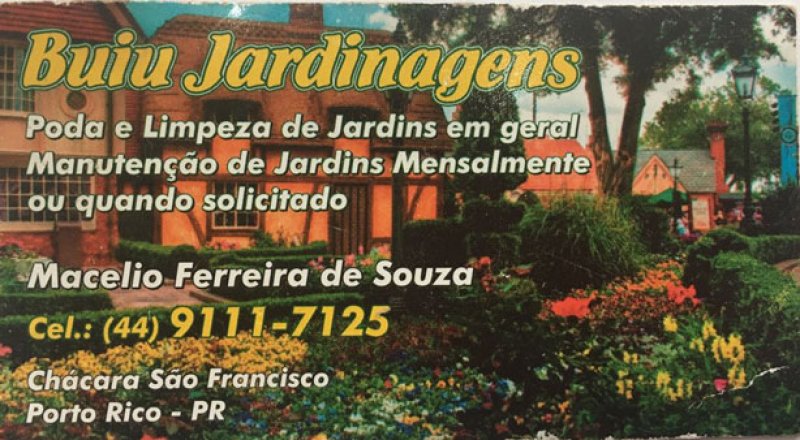 Buiu  Jardinagens